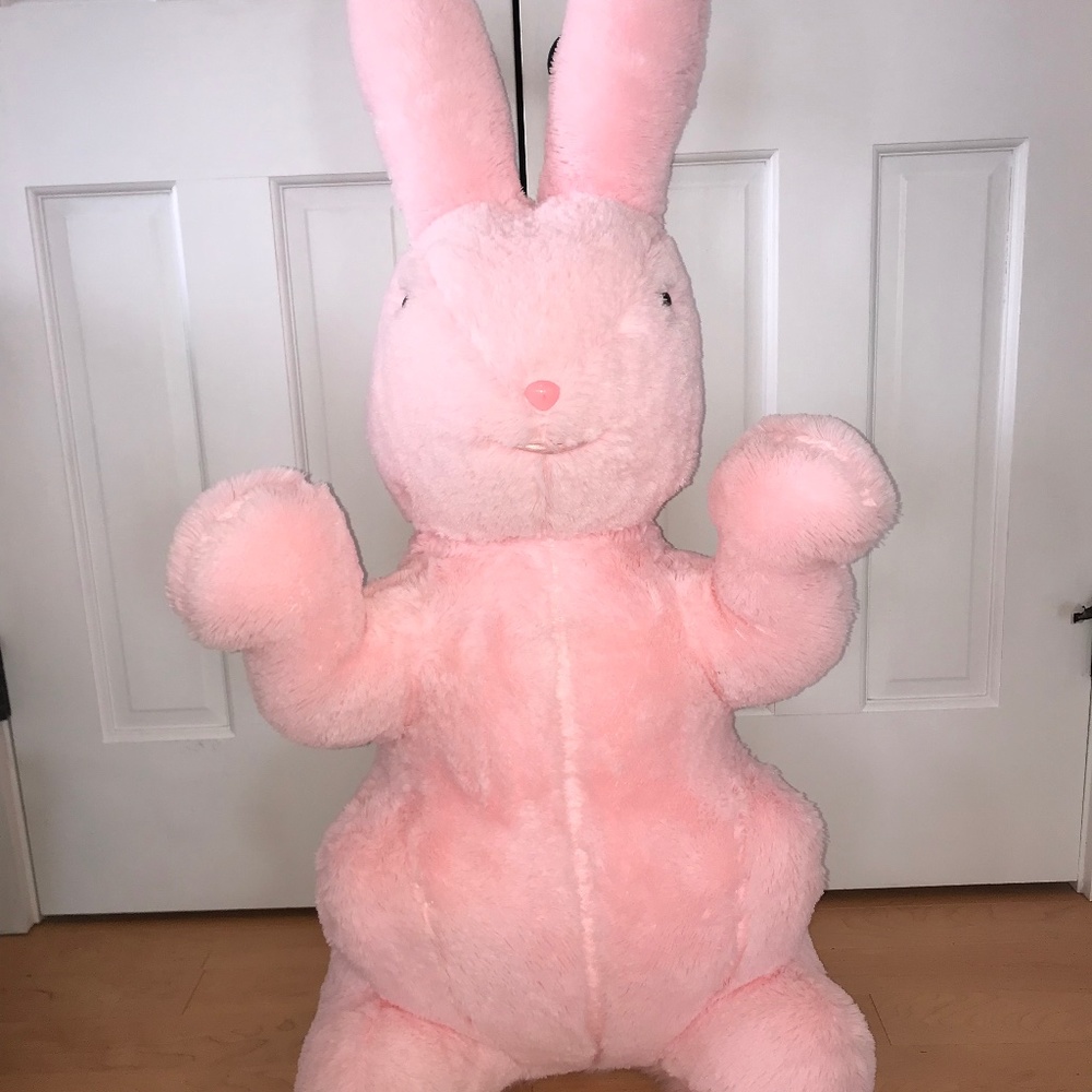 Big Pink Bunny Stuffed Animal